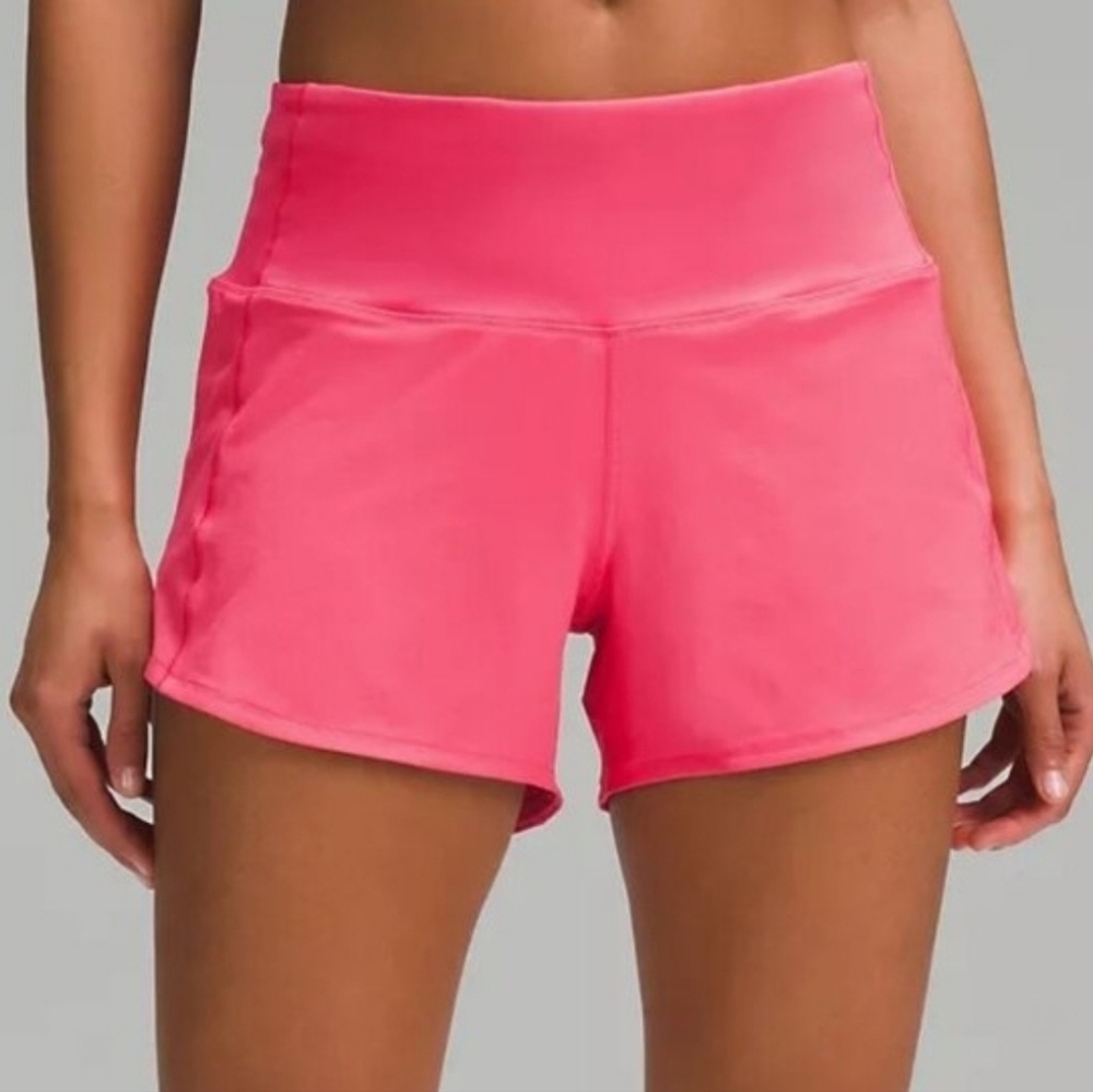 Lululemon Mid-Rise Speed Up Shorts In Bubblegum Pink Size 6.